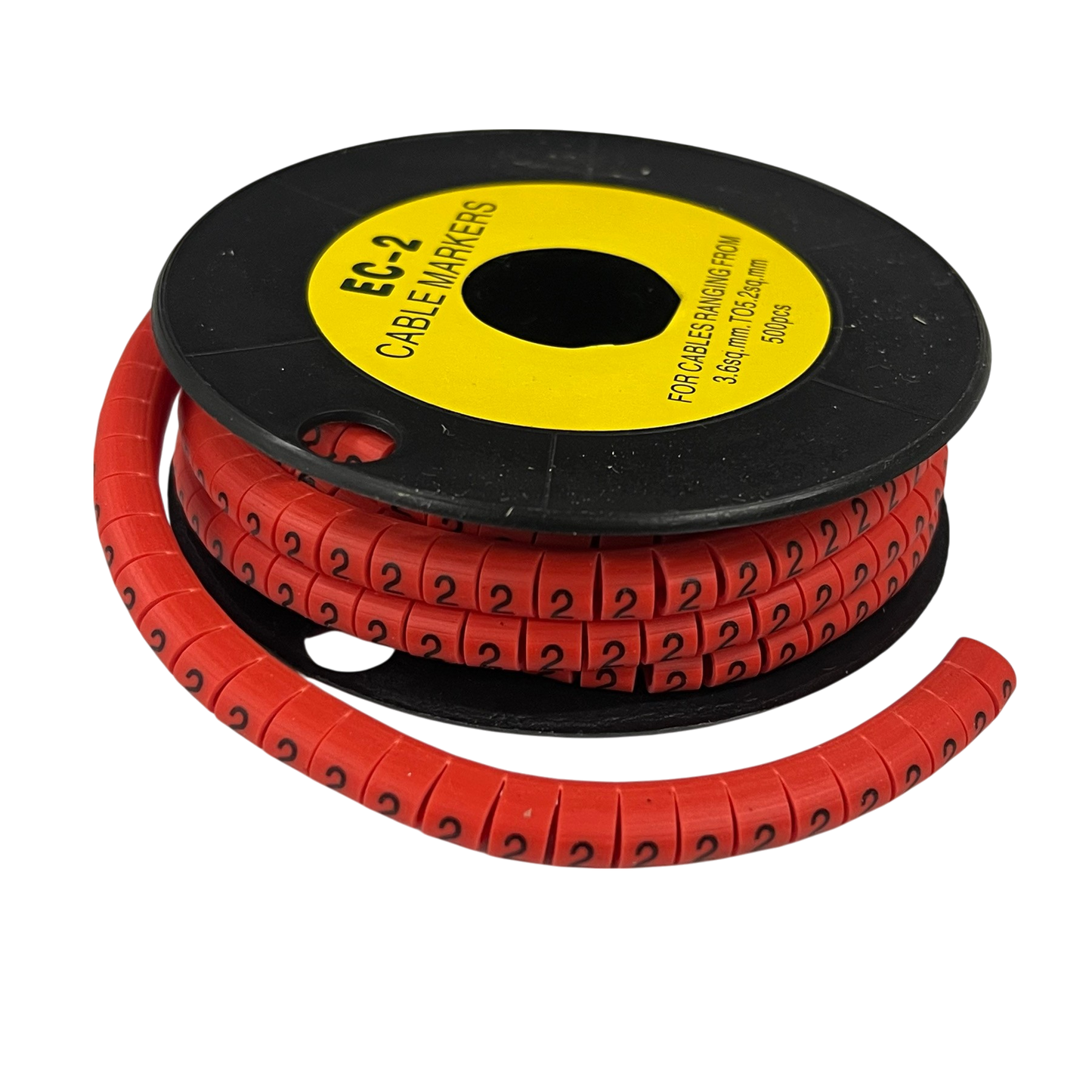 Grippes Cable Marker Red - 2 500pcs on a spool for organized cable management and labeling