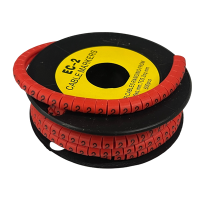 Grippes Cable Marker Red - 2 500pcs on a spool for organizing and identifying cables