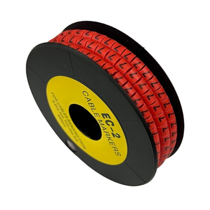 Grippes Cable Marker Red - 7 in a roll for organized cable management and identification
