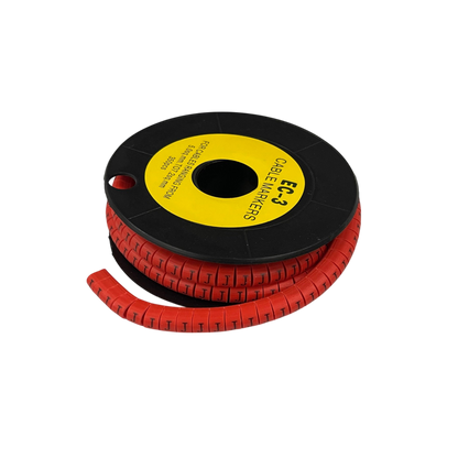 Grippes Cable Marker Red - J for organized cable management in various installations