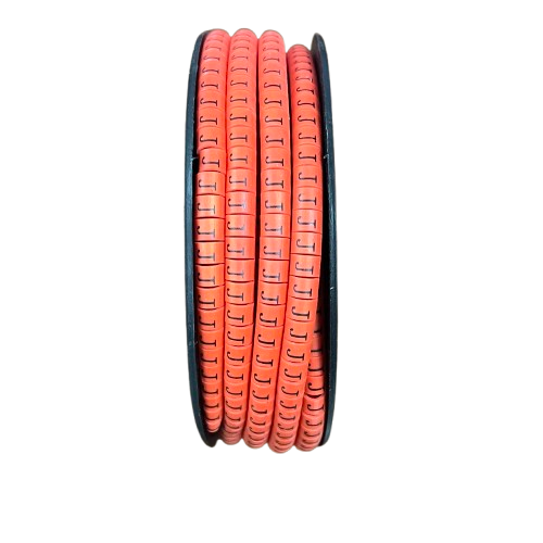 Grippes Cable Marker Red - K on a spool for effective cable management and organization