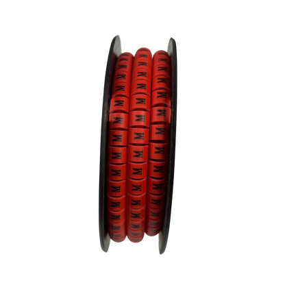Grippes Cable Marker Red - M on a spool for organizing and labeling cables efficiently