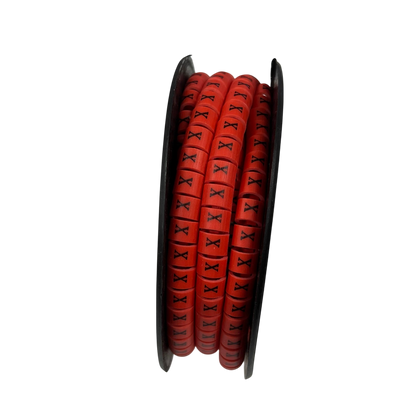 Grippes Cable Marker Red - X for organizing and identifying cables neatly