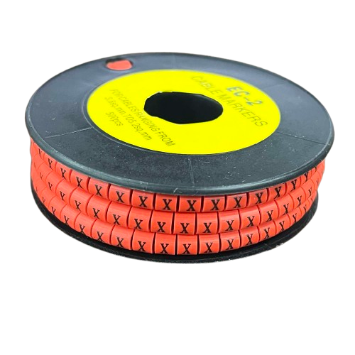 Grippes Cable Marker Red - X for effective cable management and organization in home or office settings
