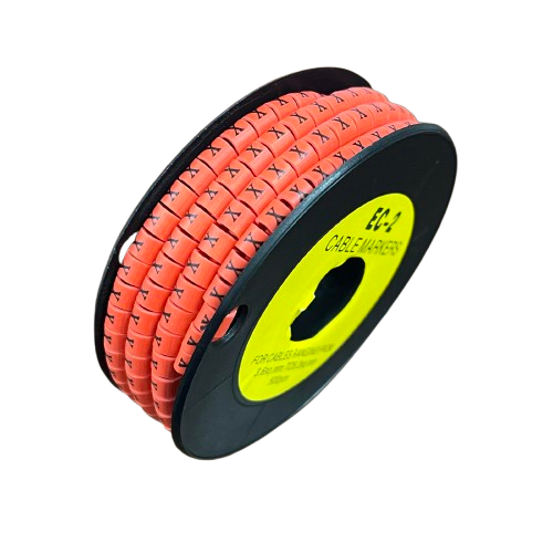 Grippes Cable Marker Red - X Roll for Effective Cable Management and Organization