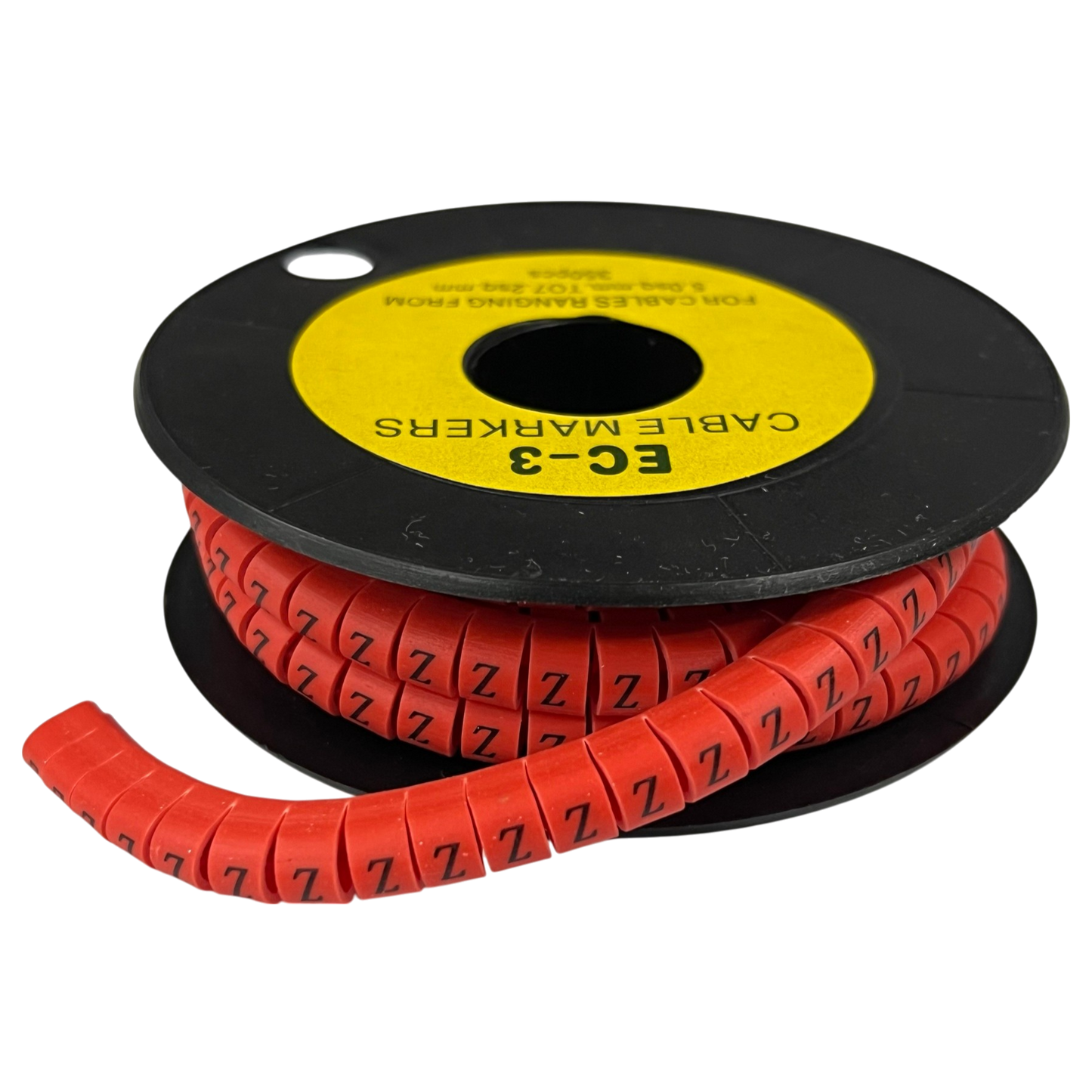 Grippes Cable Marker Red - Z on spool, ideal for organizing and identifying cables