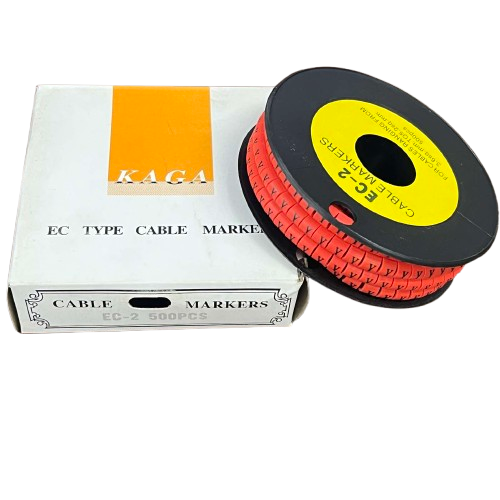 Grippes Cable Marker Y - Orange roll with 500 pieces for effective cable management