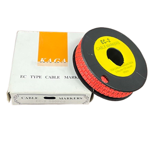 Grippes Cable Marker Z - Red in a spool, designed for effective cable management and identification