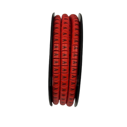 500pcs Cable Marker Red - A for organized cable management and easy identification