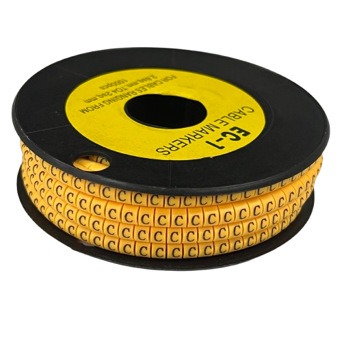Grippes EC-1Y cable marker 1000PCS on a roll for effective cable organization and identification