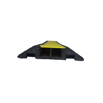 Grippes Cable Ramp Protector 2 Channel with Durable Rubber Design and Safety Grip for Cable Management