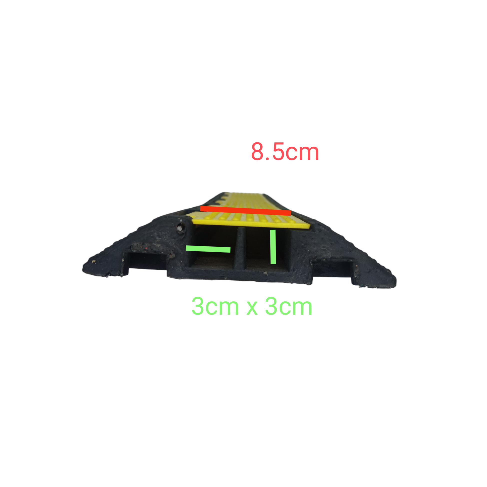 Grippes Cable Ramp Protector 2 Channel with 8.5cm width for effective cable management
