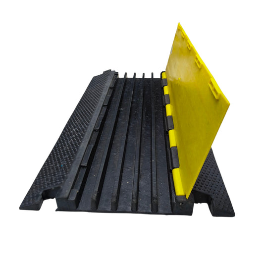 Grippes Cable Ramp Protector 5 Channel Made from Durable Rubber for Safe Cable Management