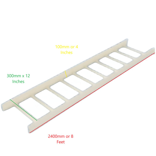 Royu cable tray 1.2mm gauge 18 size 12 inches white metal cable management tray