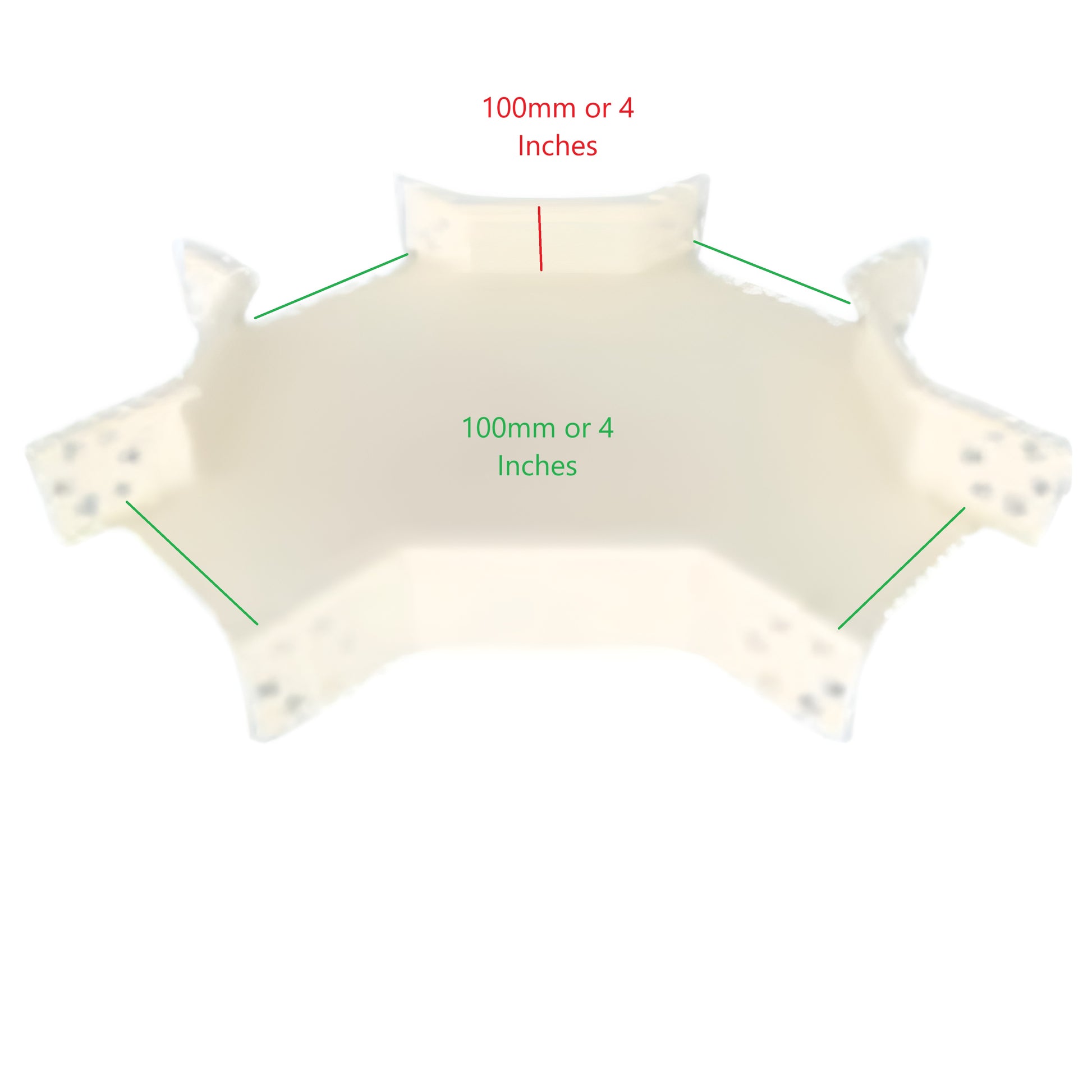 Royu Cable Tray Horizontal Cross 4 x 4 Inches white plastic connector for cable management