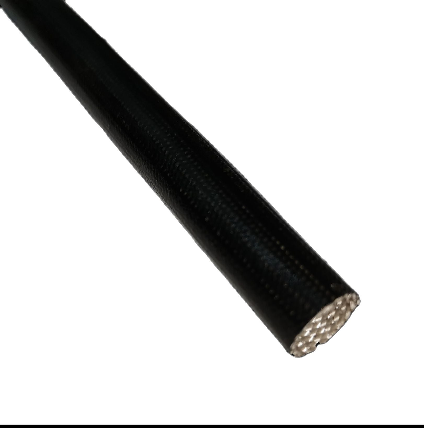 Black Cambric Tubing 80cm Length for Electrical Circuitry and Parts with woven texture