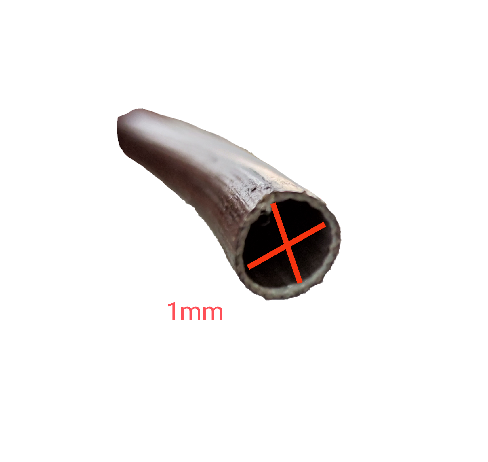 Close-up of Cambric Tubing 80cm Length with 1mm diameter for electrical circuitry and parts