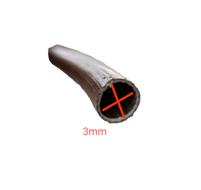 Close-up of Cambric Tubing 80cm Length with 3mm diameter for electrical circuitry and parts