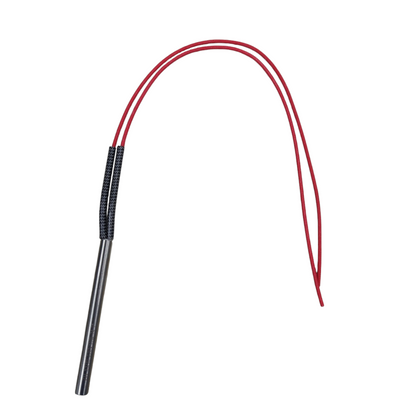 Local electric heater cartridge with Cartilage Heating Element and red connecting wires