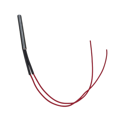 Local electric heater Cartilage Heating Element with metal casing and red wires for heating applications