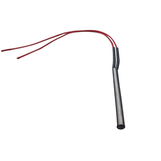 Local electric heater Cartilage Heating Element with metal cylindrical body and red wires