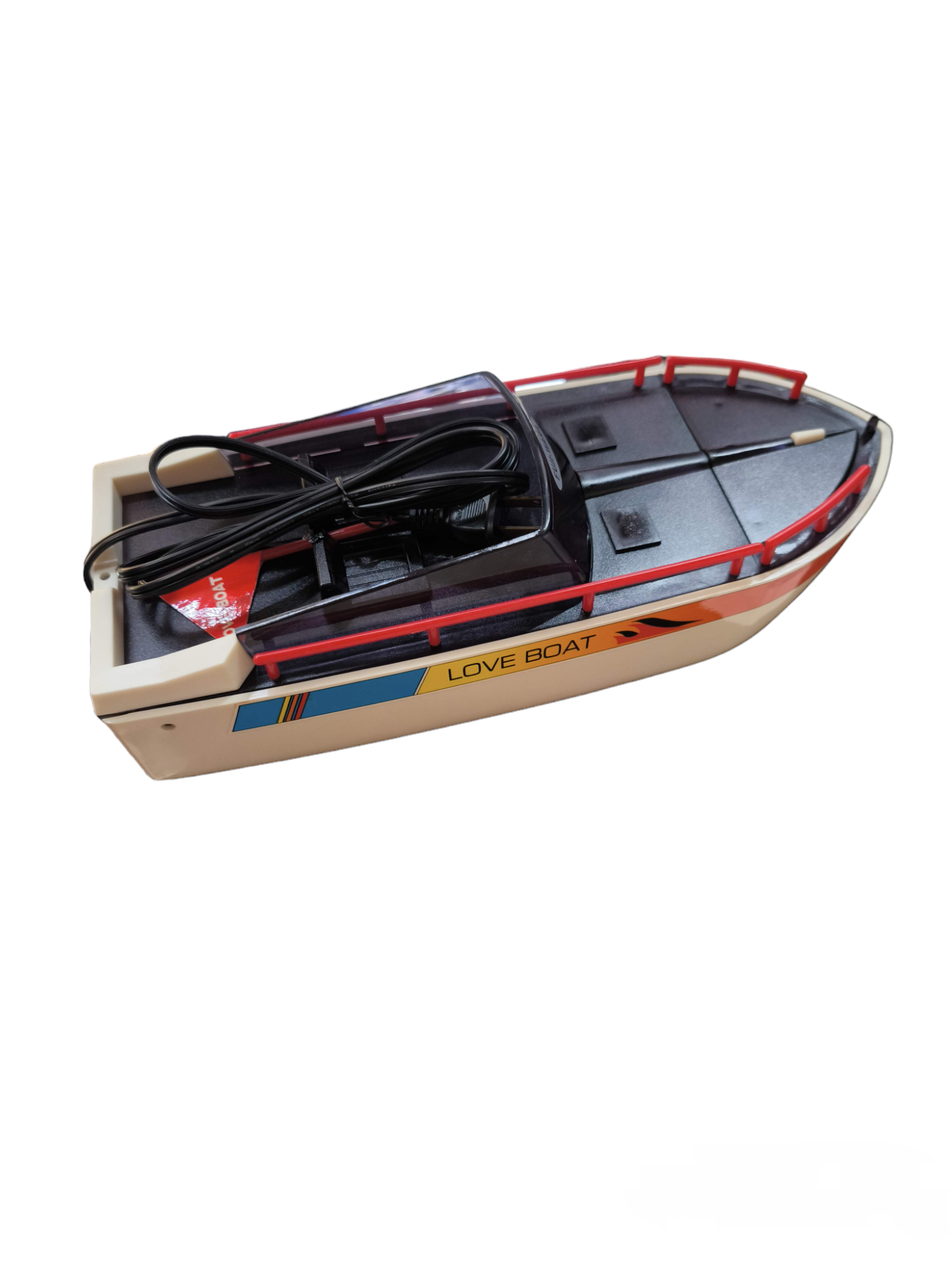 Cassette Rewinder Beta 220V or 110V designed as a boat with black cord and cover