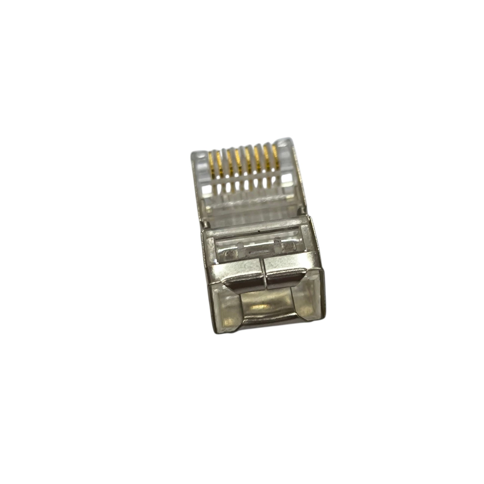 AMP CAT 6E shielded RJ45 connector designed for high-speed network connections