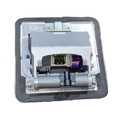 T&J CAT6 with Metal Utility Box power point showing internal wiring and metal casing
