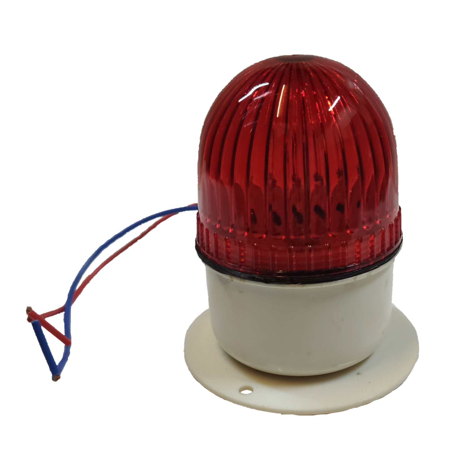 Sub Zero blinking light xenon bulb with red dome and white base for seasonal and decorative use