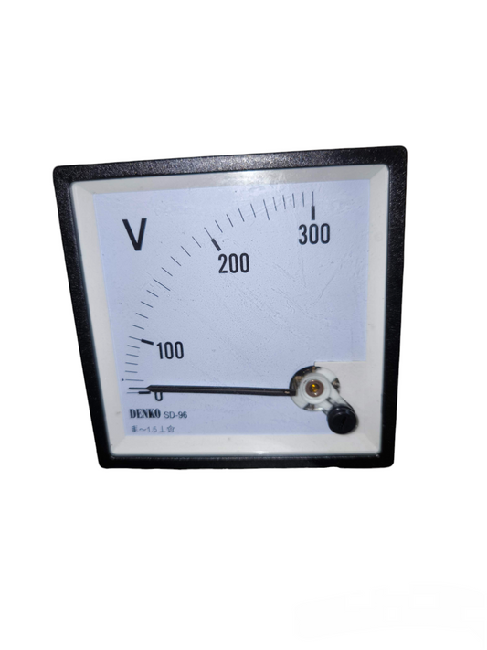 Denko 300V AC Panel Meter 96mm x 96mm Class 1.5 ( Denko)