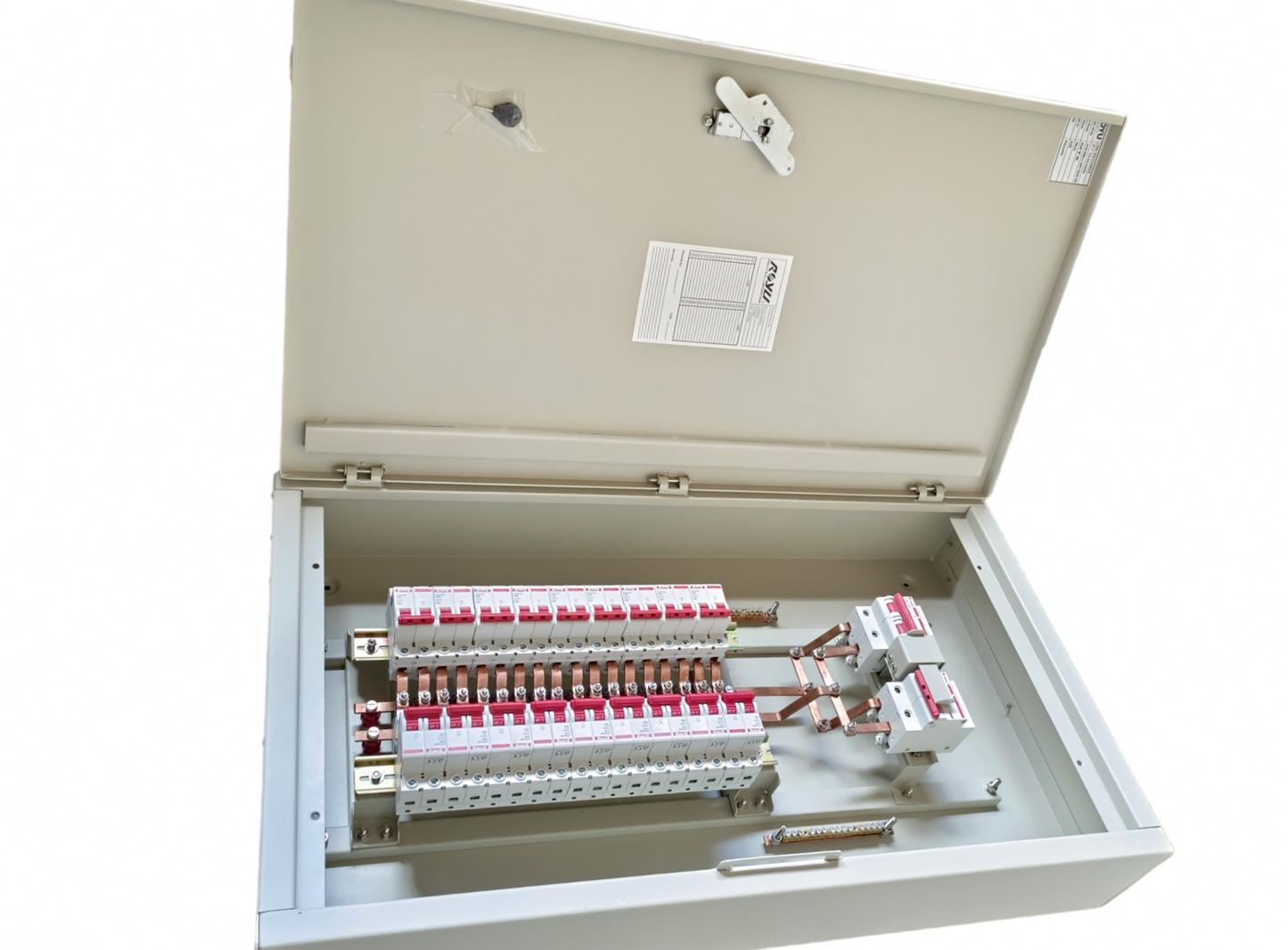 MTS Main 100A or 80A or 125A 2Pole Miniature Circuit Breaker with 18 Branches 2 Pole Miniature Circuit Breaker ( Himel) ( Breakers Included)