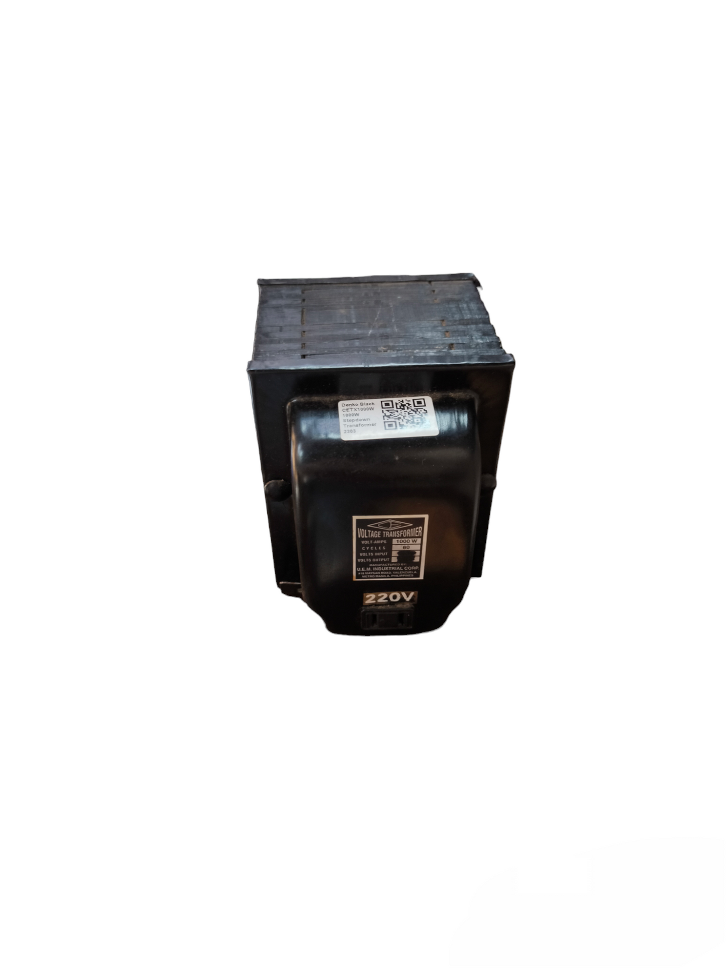 CE 1000W Step Up Transformer 110V to 220V black voltage converter for door chimes and bells