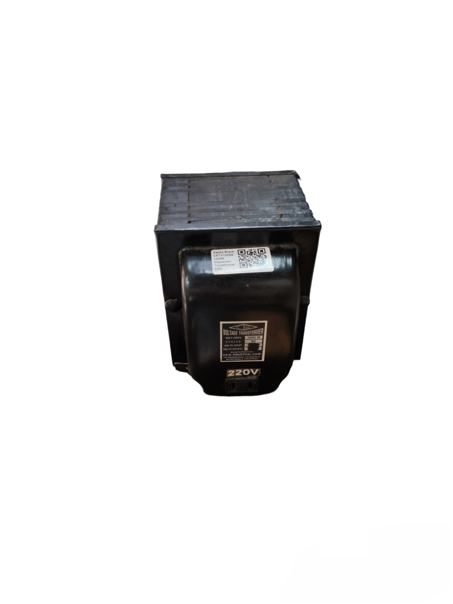 CE 1000W Step Up Transformer 110V to 220V black voltage converter for door chimes and bells