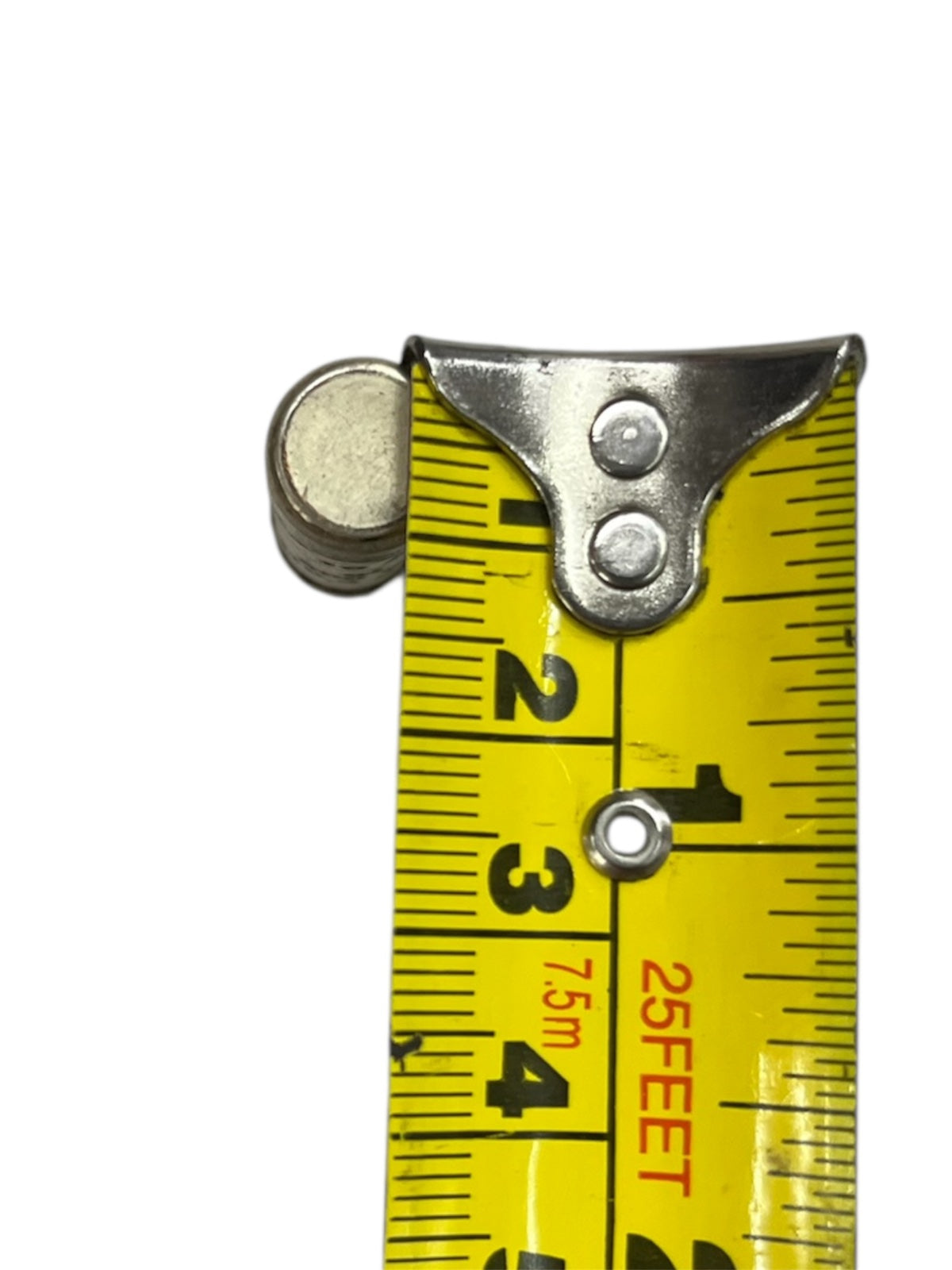 Ceramic Fuse 10A 500V 10x38mm next to a yellow measuring tape showing size