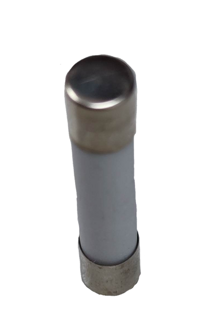 Ceramic Fuse 6x30mm 220V electrical component with metal end caps for circuit protection