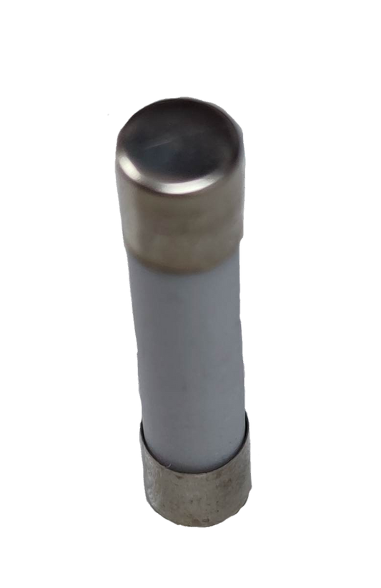 Ceramic Fuse 6x30mm 220V electrical component with metal end caps for circuit protection