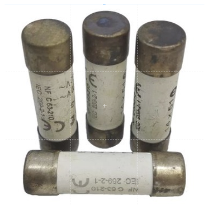 Ceramic Fuse 8A 14x51mm electrical parts with metal caps for circuit protection