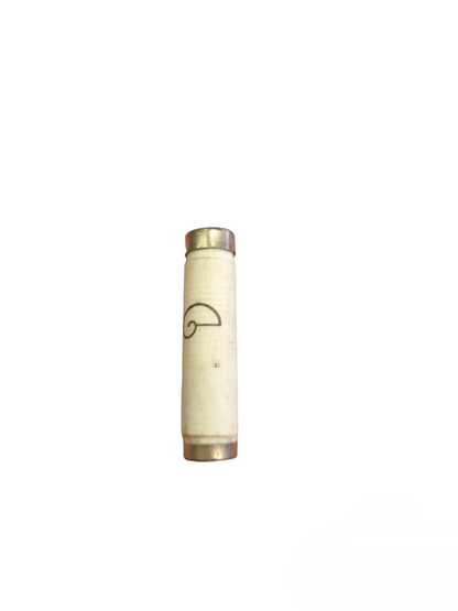 Ceramic Fuse E16 500V electrical component with metal end caps for circuit protection