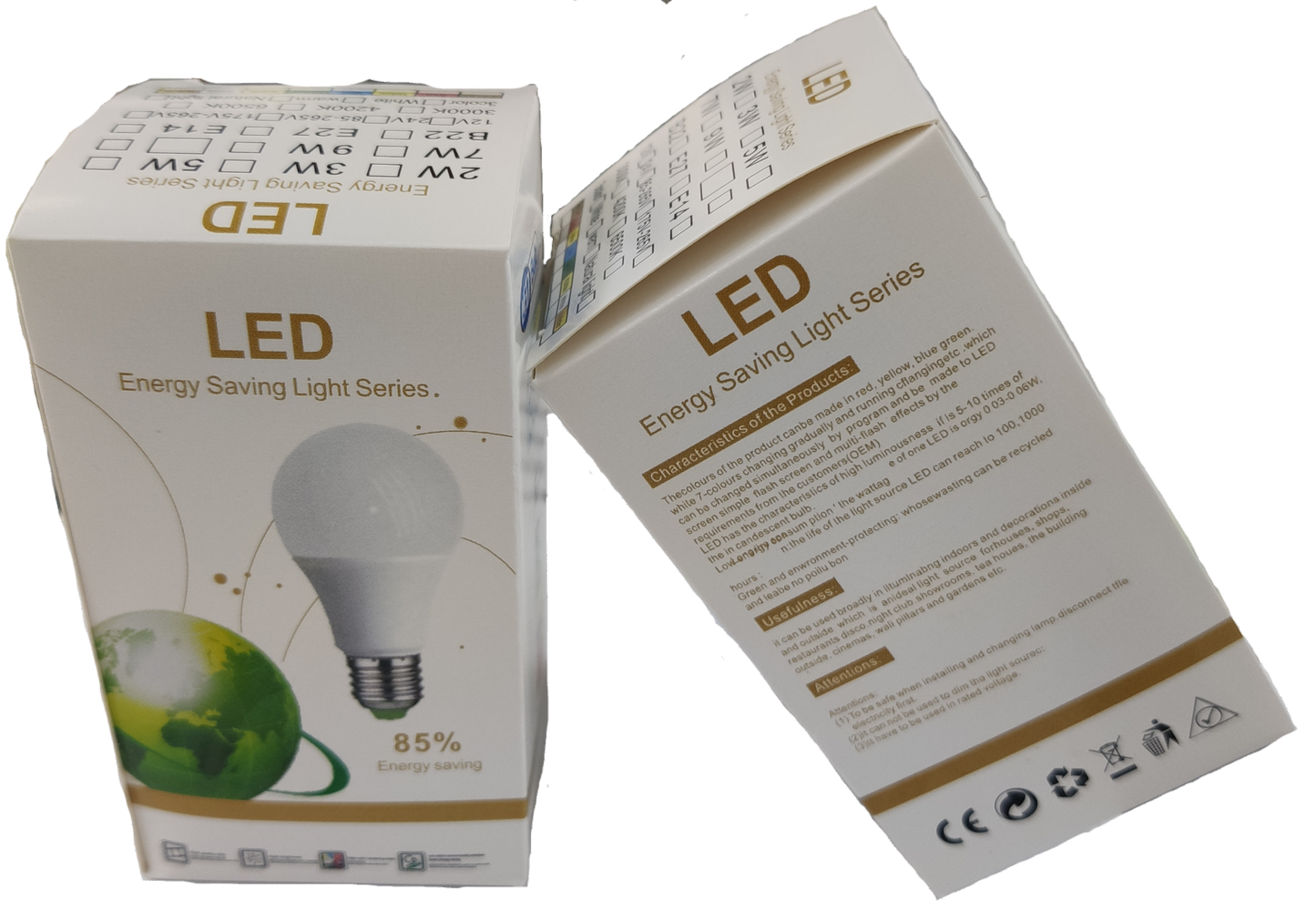 LED Bulb 12V DC 12W E27 Daylight (needs Battery to light up)