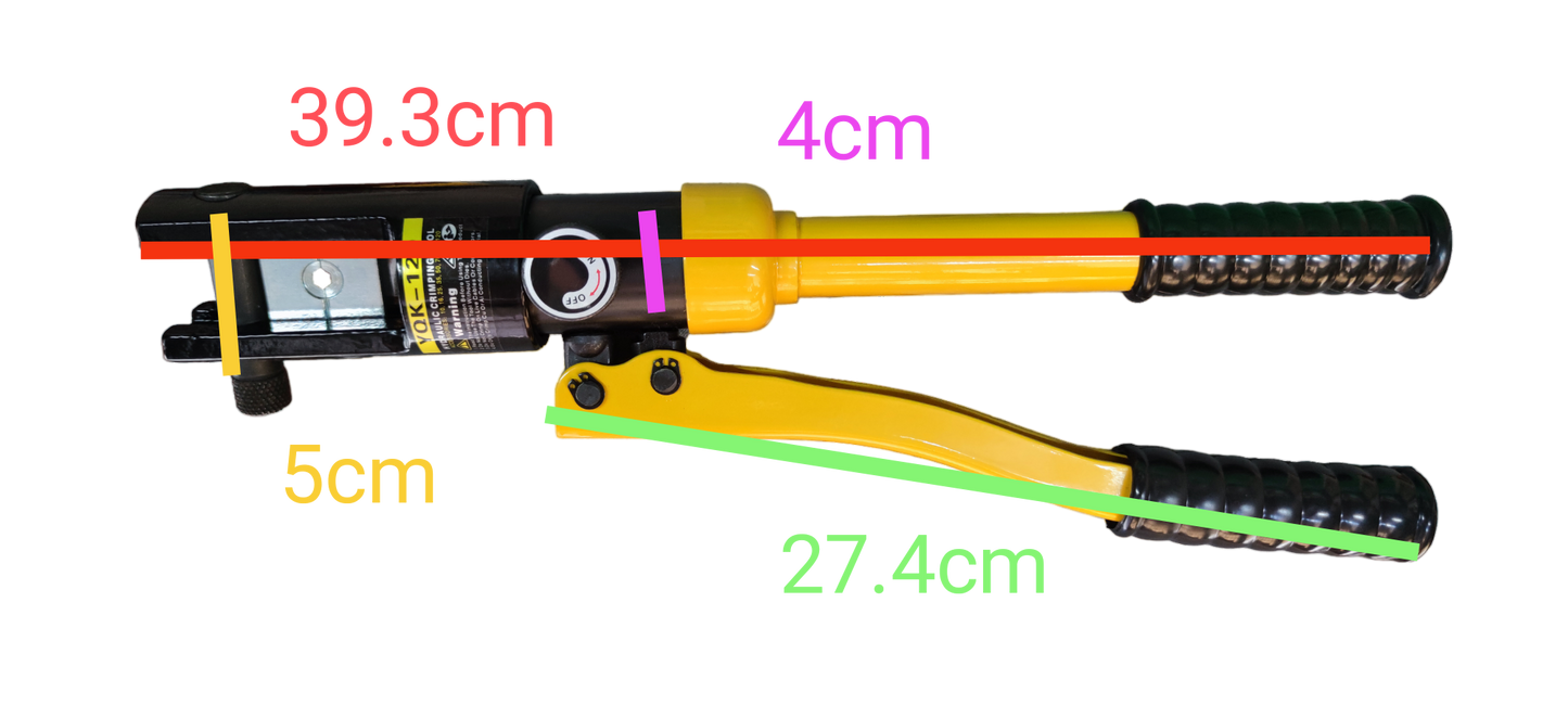 Grippes Crimper Pliers for Terminal Lugs 10mm - 120mm ( YQK-120), Hydraulic Crimping Tool for Terminal Lugs