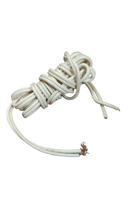 China flat cord AWG 24 white 1.5m coiled wire for various electrical applications