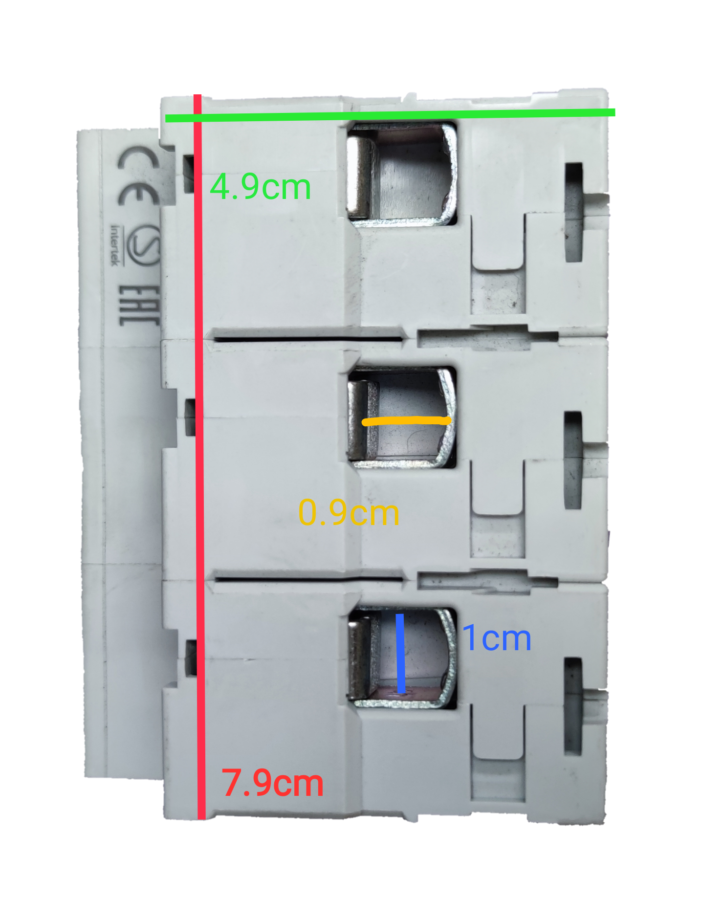 Chint 100A 3Pole Miniature Circuit Breaker 10 KAIC with white casing and metal terminals