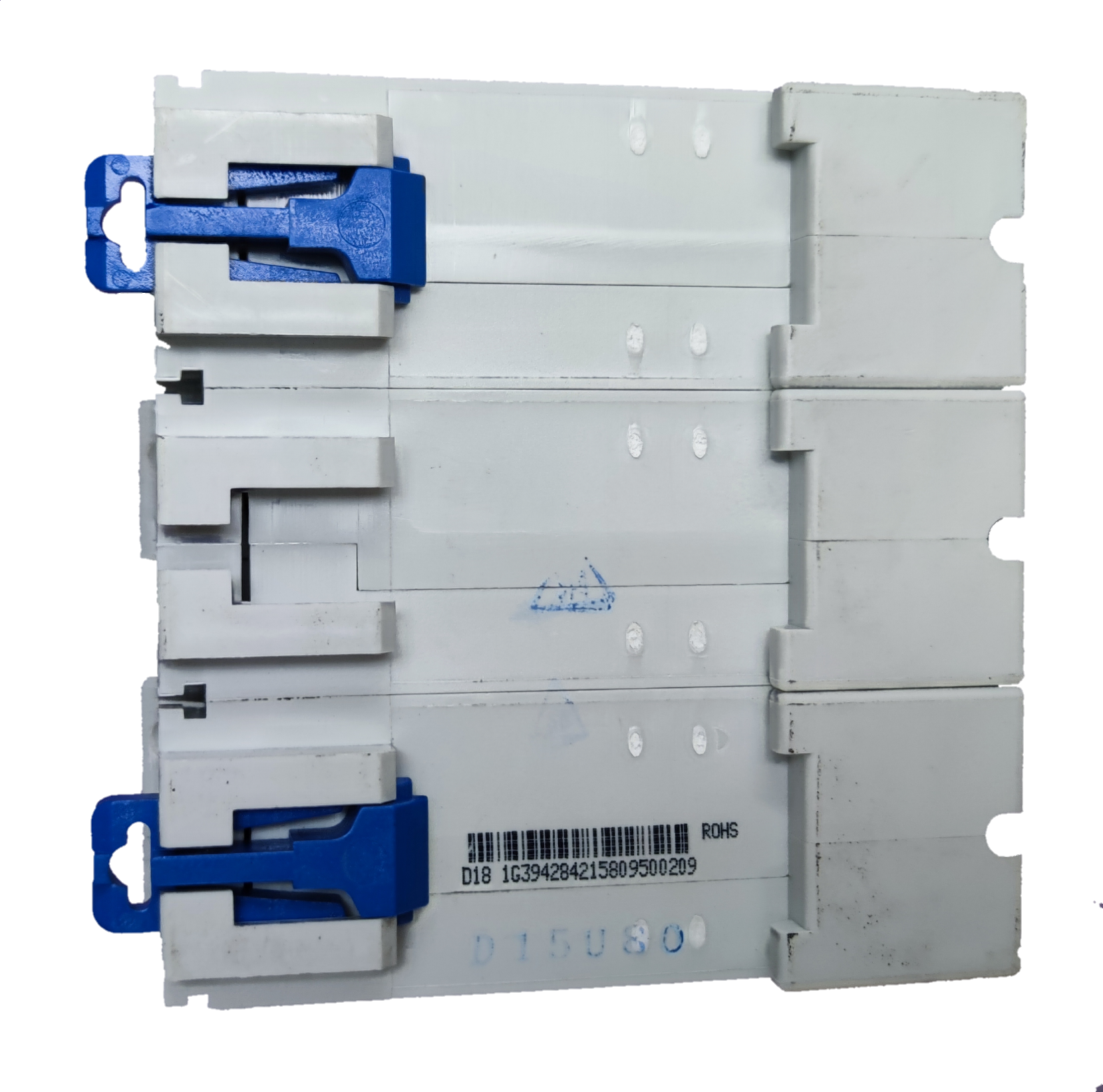 Chint 100A 3Pole Miniature Circuit Breaker 10 KAIC white electrical circuitry part with blue switches