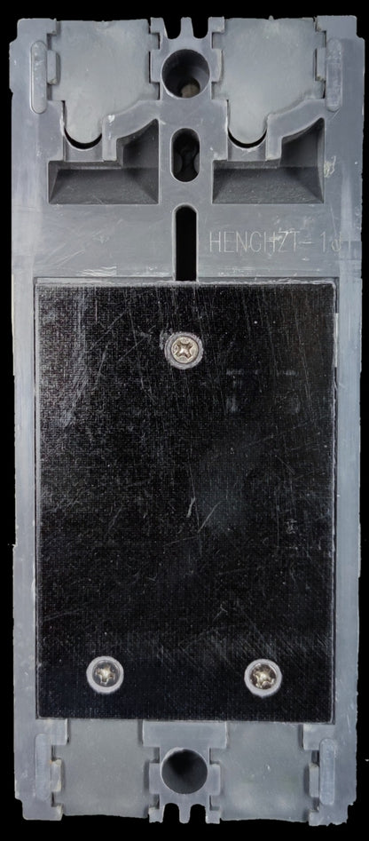 Chint 100A Industrial Circuit Breaker 2 Pole electrical component with mounting holes and black base