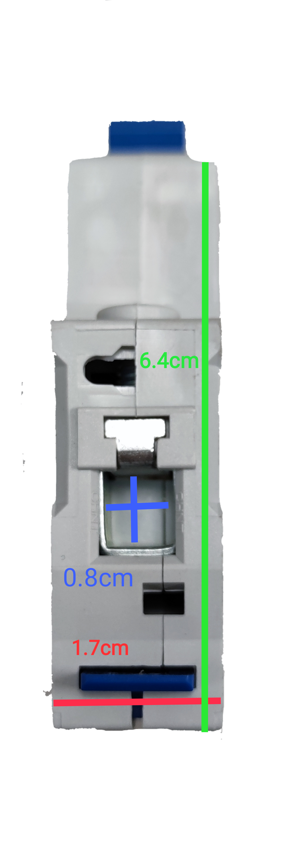 Chint 10a miniature circuit breaker white electrical component with blue switch lever