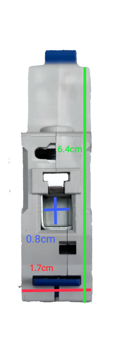 Chint 10a miniature circuit breaker white electrical component with blue switch lever