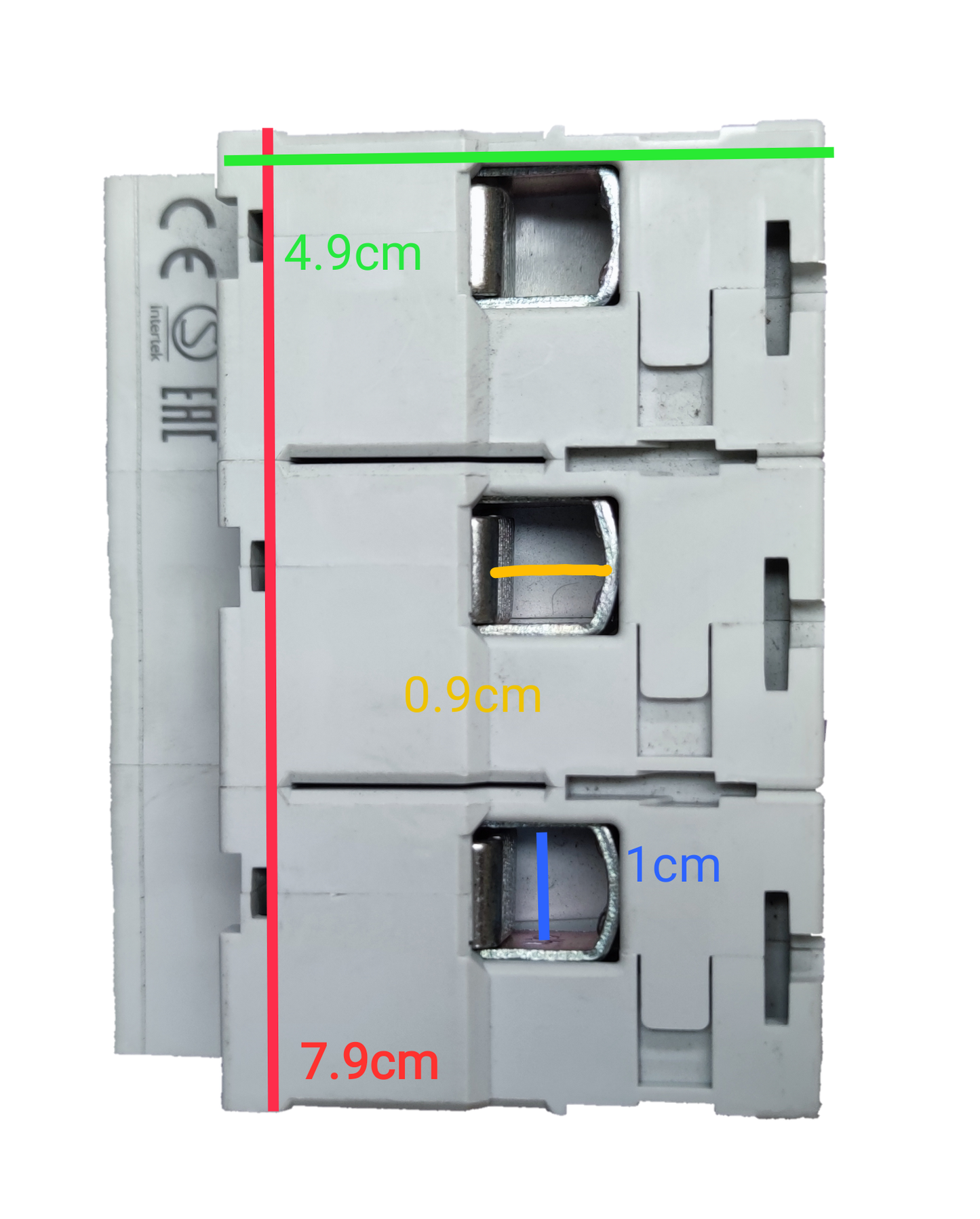 Chint 125A 3Pole Miniature Circuit Breaker 220V white electrical component with three switch mechanisms