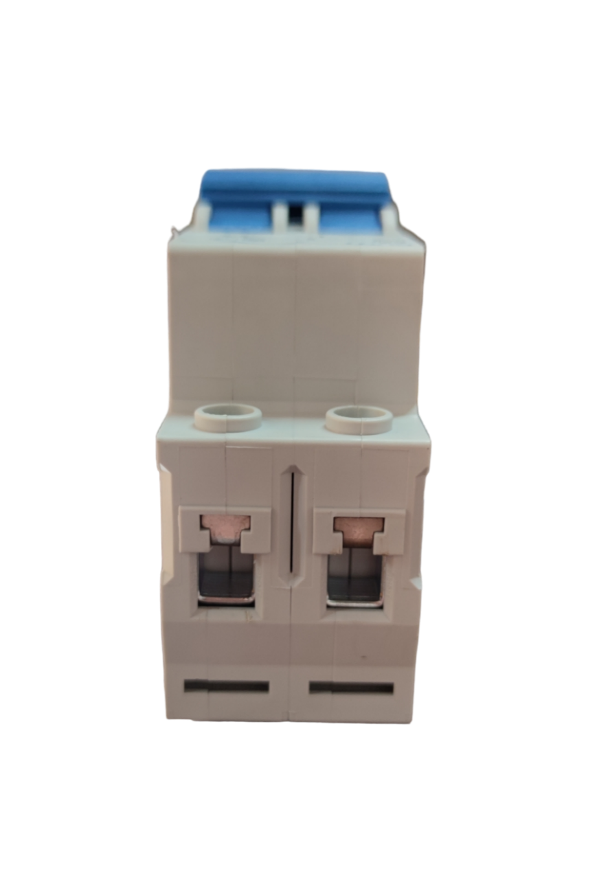 Chint 20A 2 pole 220V circuit breaker electrical component with blue toggle switch