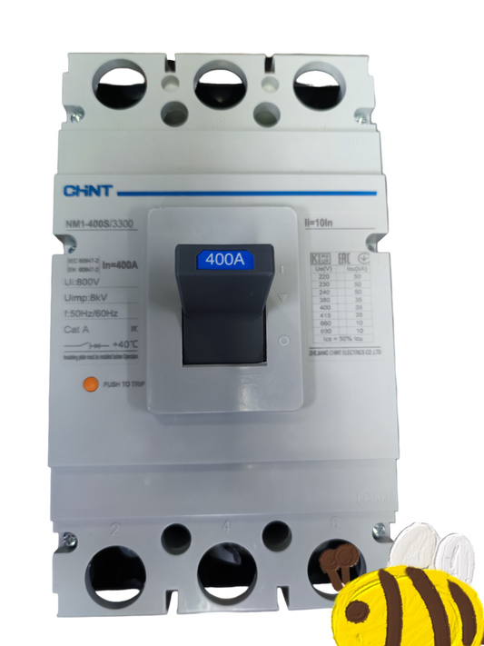 Chint 400A 3 Pole Industrial Circuit Breaker for high capacity electrical protection