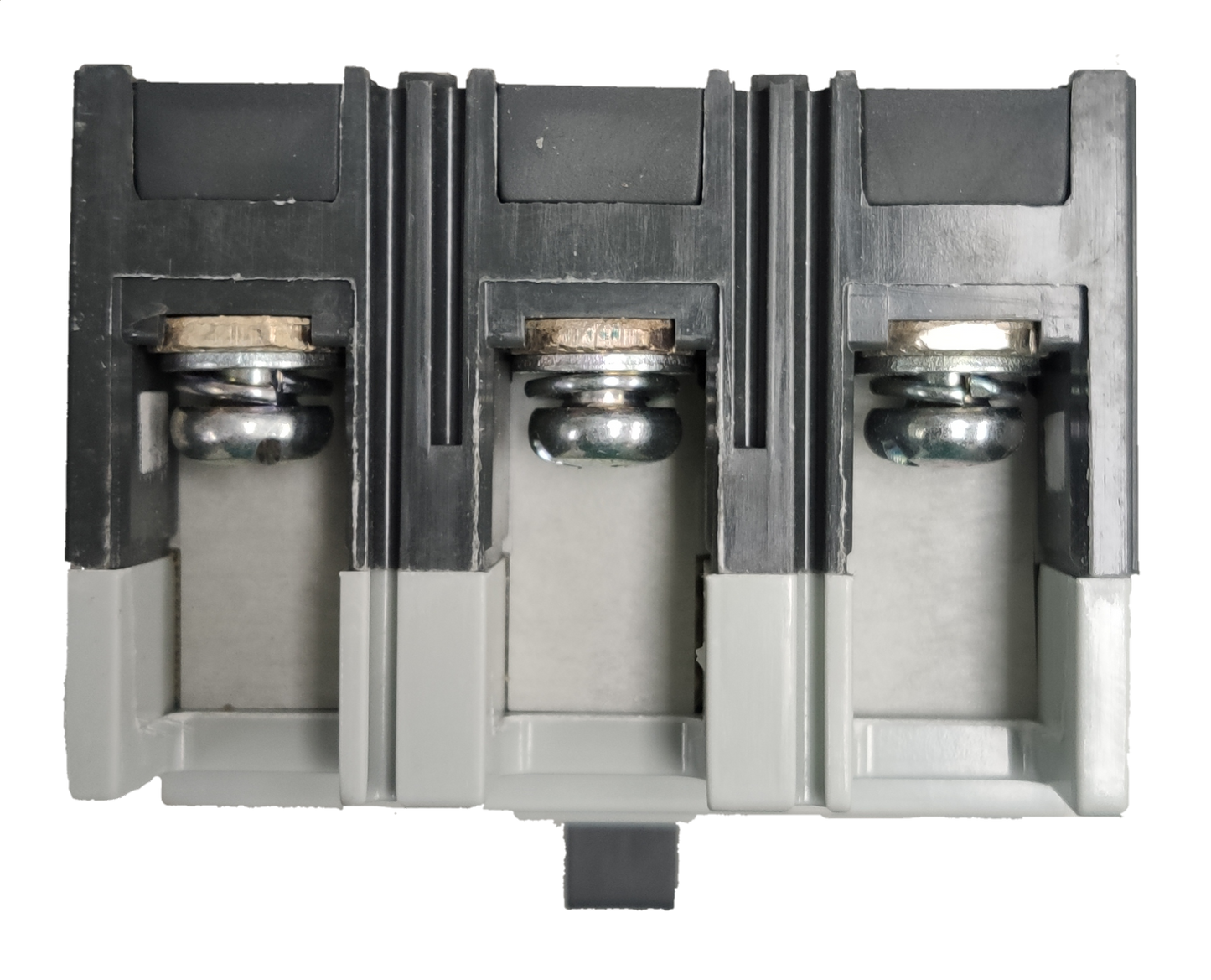 Chint 50A 3 Pole Industrial Circuit Breaker with black and gray durable frame for electrical systems